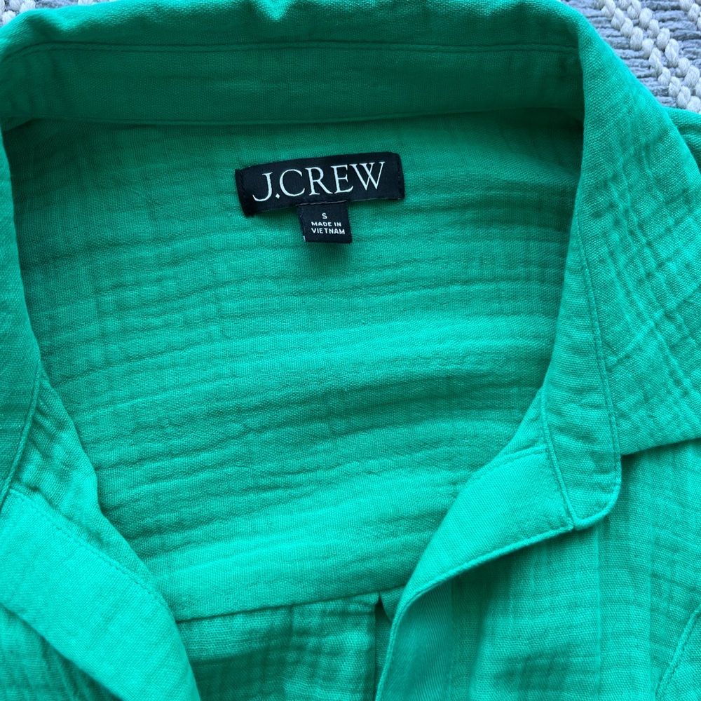 J Crew Gauze Short-sleeve collared dress - Picture 4 of 9
